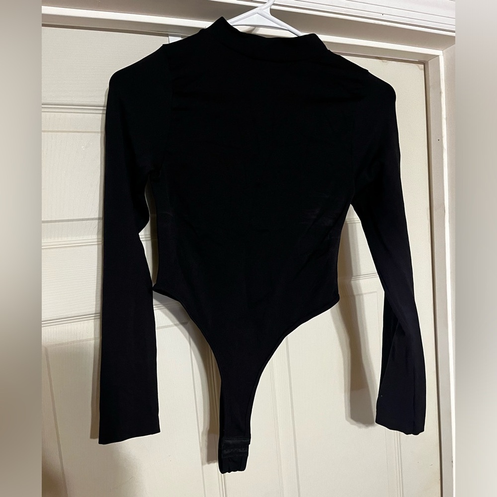 High neck long sleeve body suit One Size
